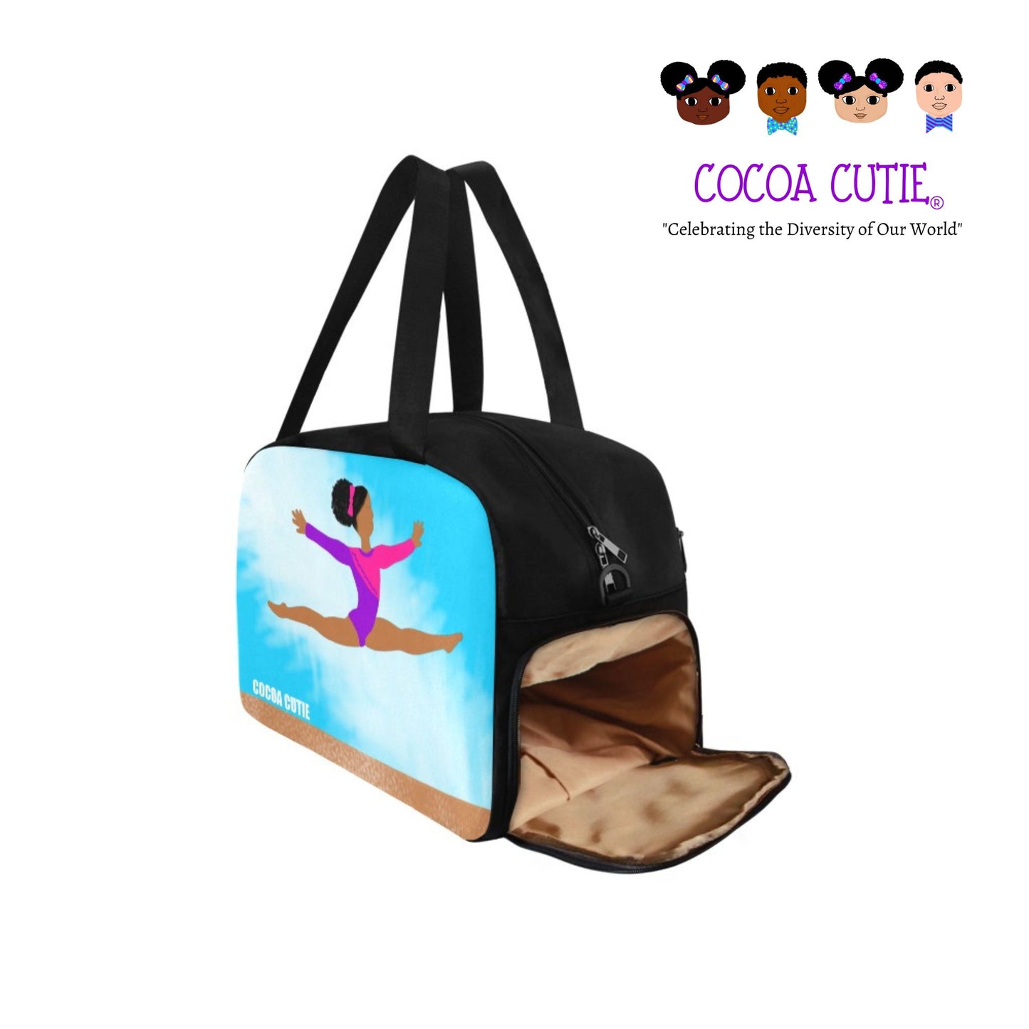 Cocoa Cutie Active Cutie Gymnast Travel Bag w/Shoe Compartment RS