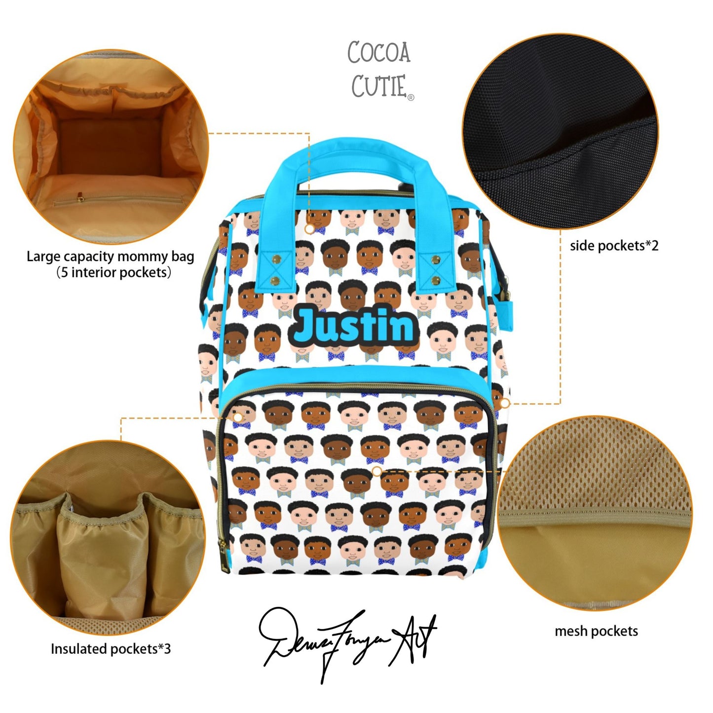Cocoa Cutie Boys Diaper Bag
