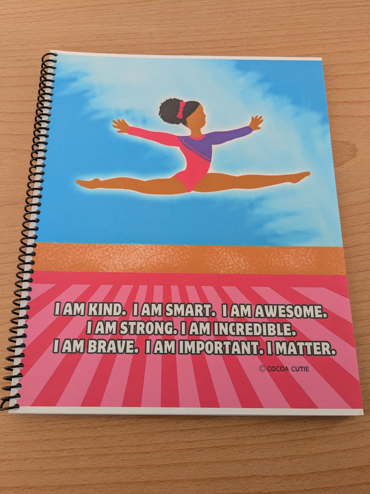Cocoa Cutie Fonyea Sports Gymnast Spiral Notebook RS