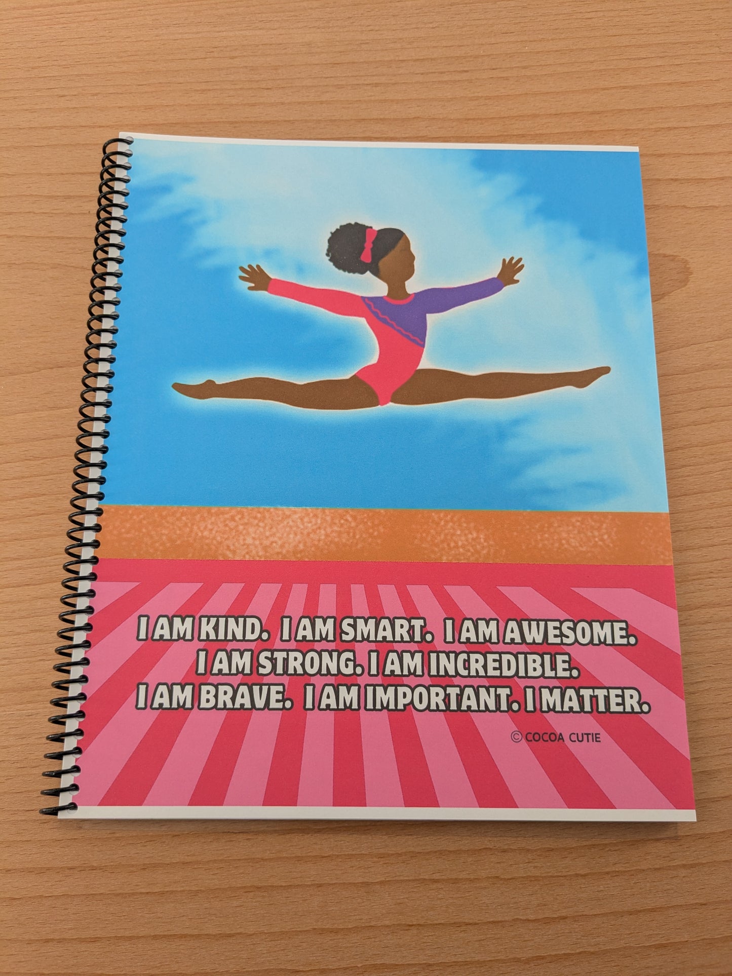 Cocoa Cutie Fonyea Sports Gymnast Spiral Notebook RS