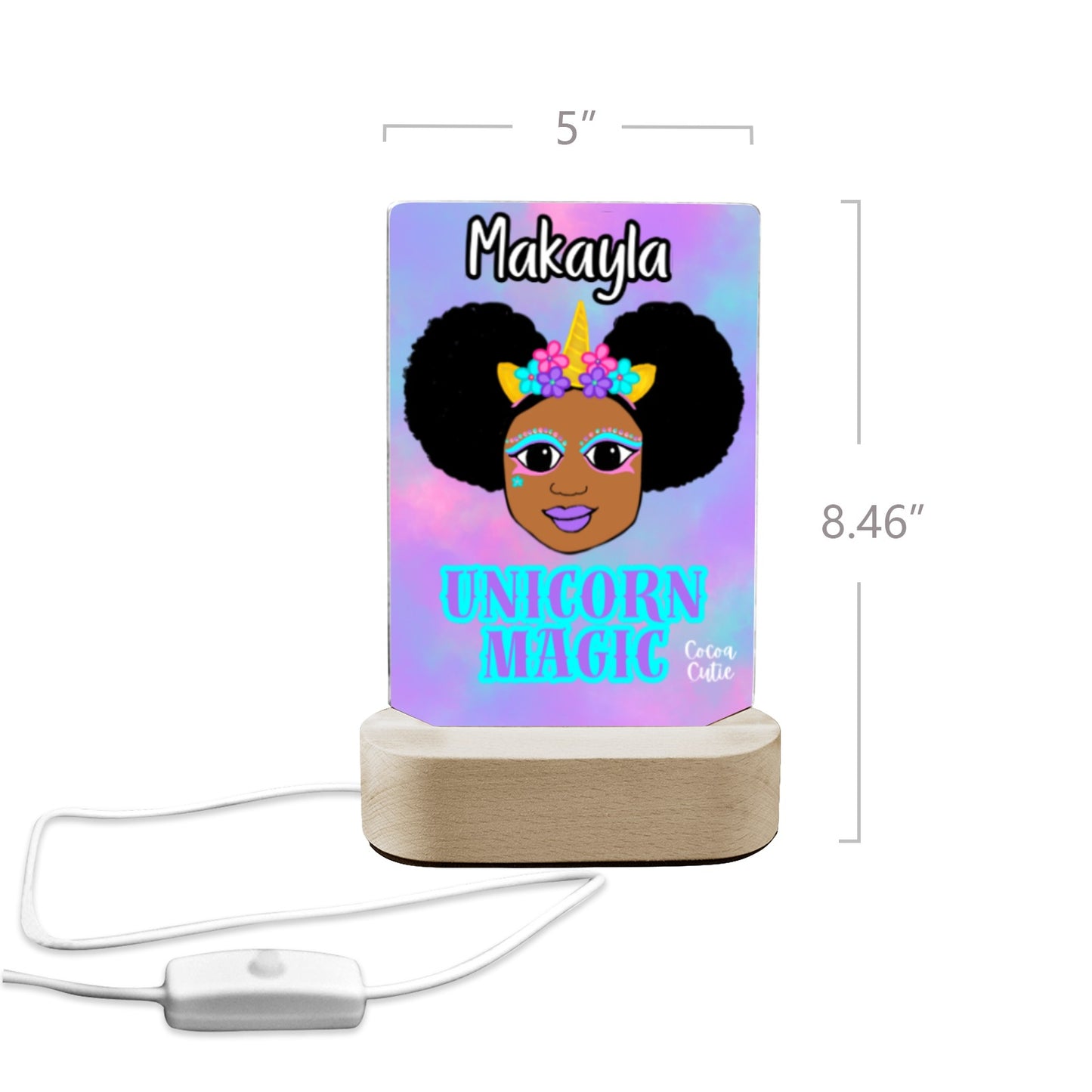 Cocoa Cutie Unicorn Magic Display Night Light