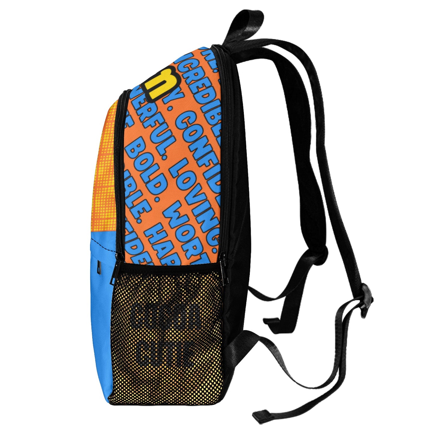 Cocoa Cutie Bow Tie Boy I Am Kind Orange Backpack