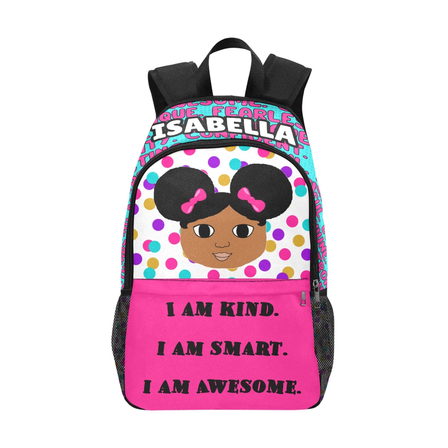 Cocoa Cutie Afro Puffs I Am Kind Backpack