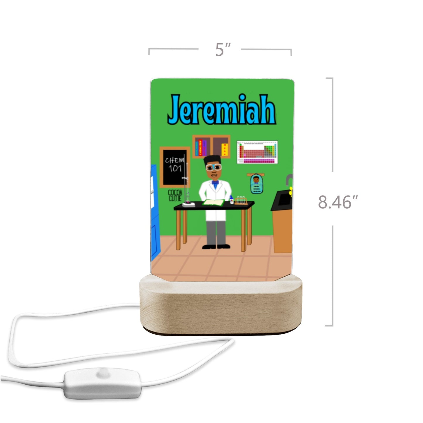 Cocoa Cutie Chemist Boy Display Night Light
