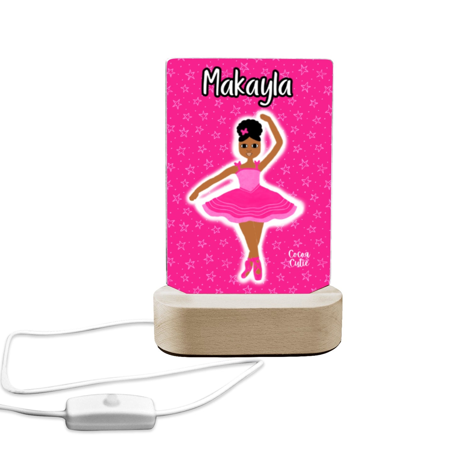 Cocoa Cutie Pink Dancer Display Night Light