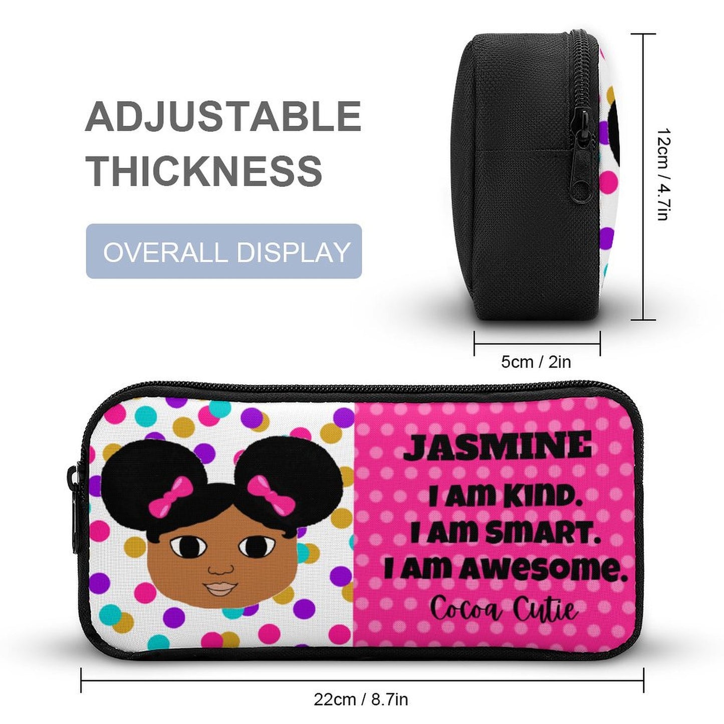 Cocoa Cutie Afro Puffs Girl Three Piece Backpack Set