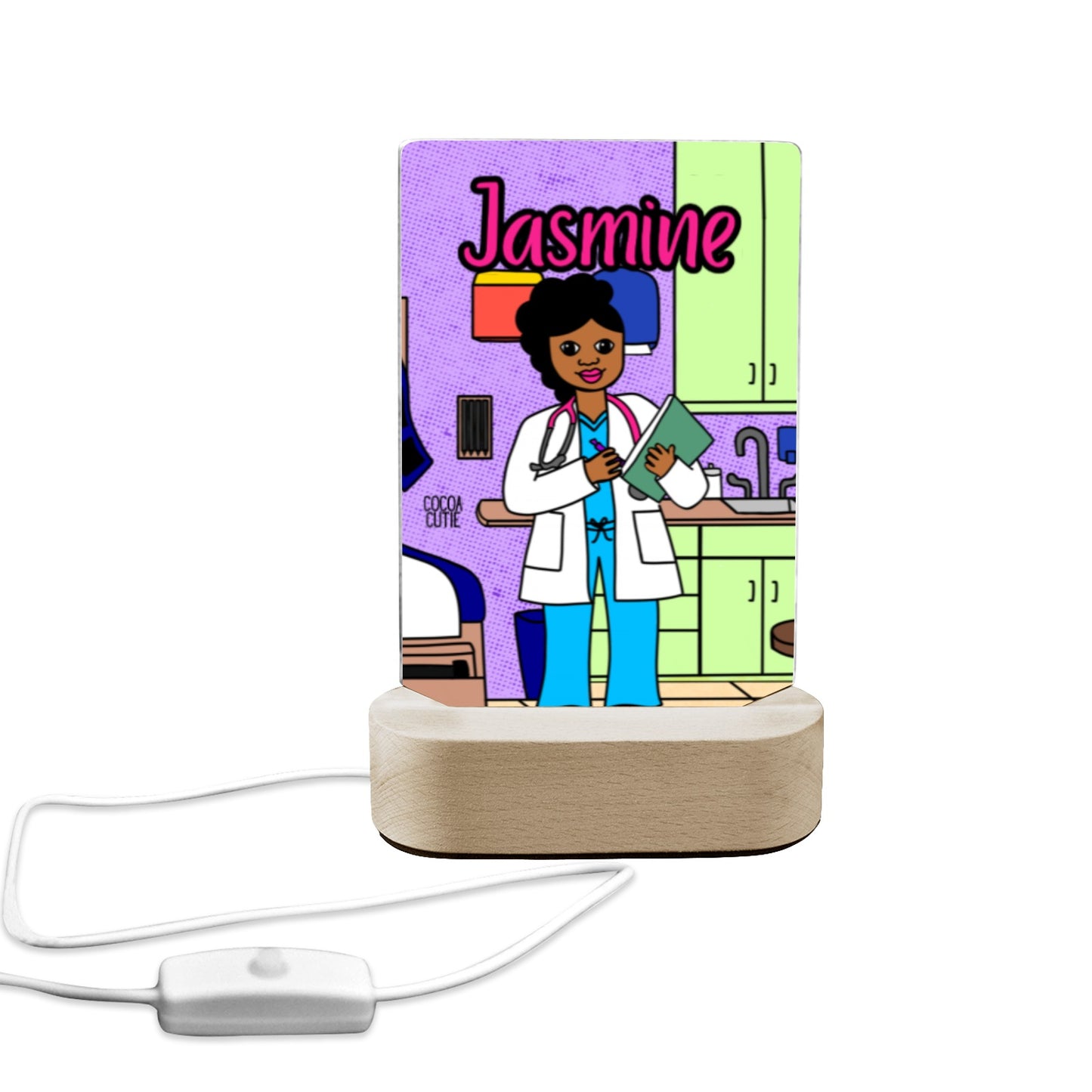 Cocoa Cutie Doctor Girl Display Night Light