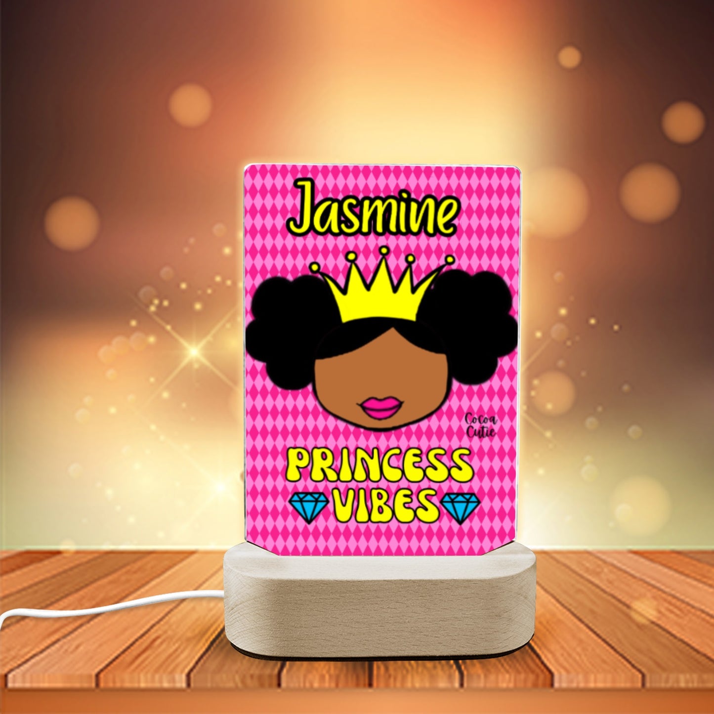 Cocoa Cutie Princess Vibes Display Night Light