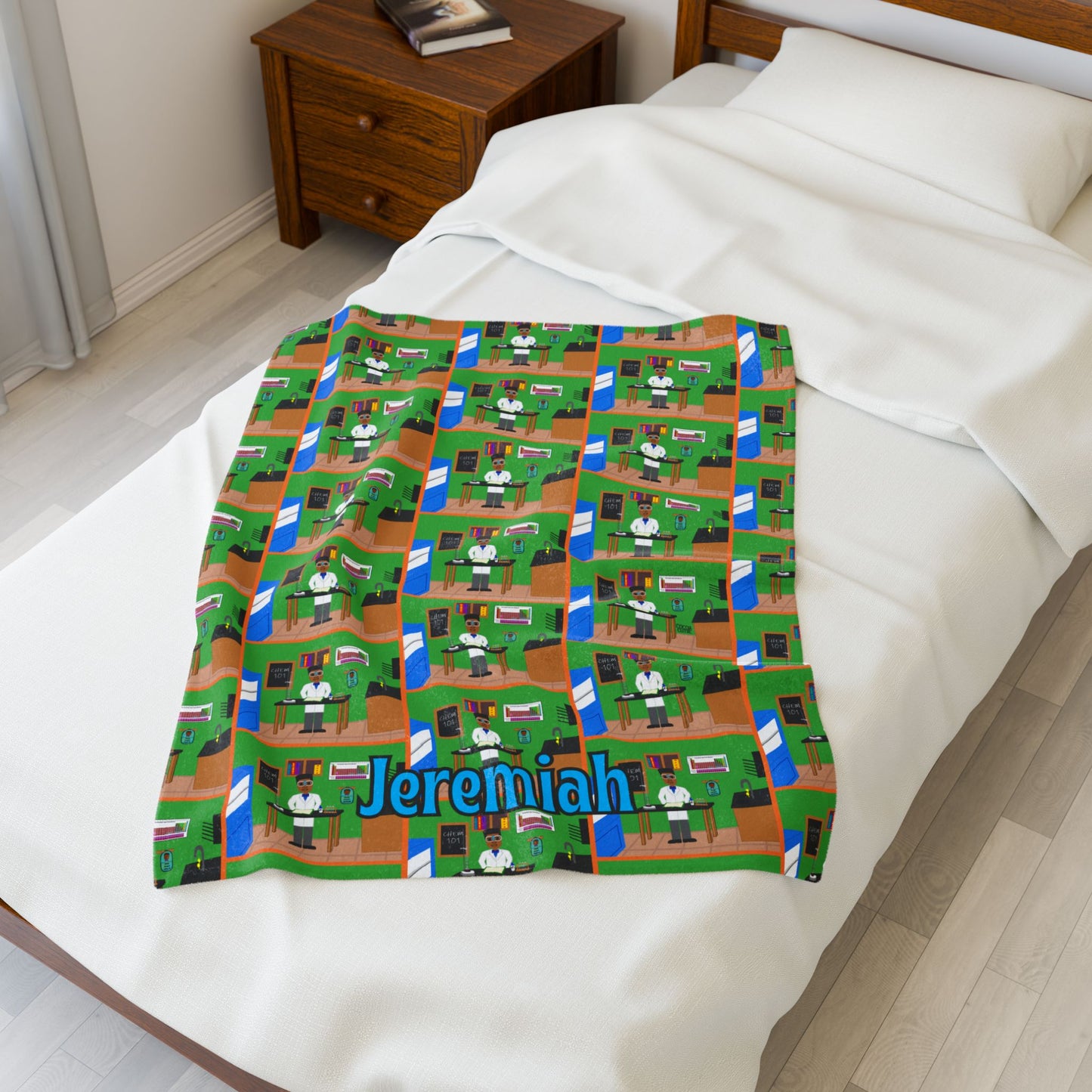 Cocoa Cutie Chemist Boy Blanket (Three Sizes)