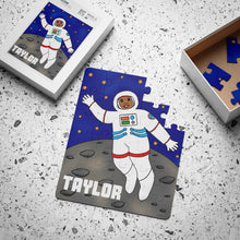 Load image into Gallery viewer, Cocoa Cutie Astronaut Girl Kids&#39; Puzzle, 30 PIECE (Ages 3-5)-PICK YOUR SKIN TONE
