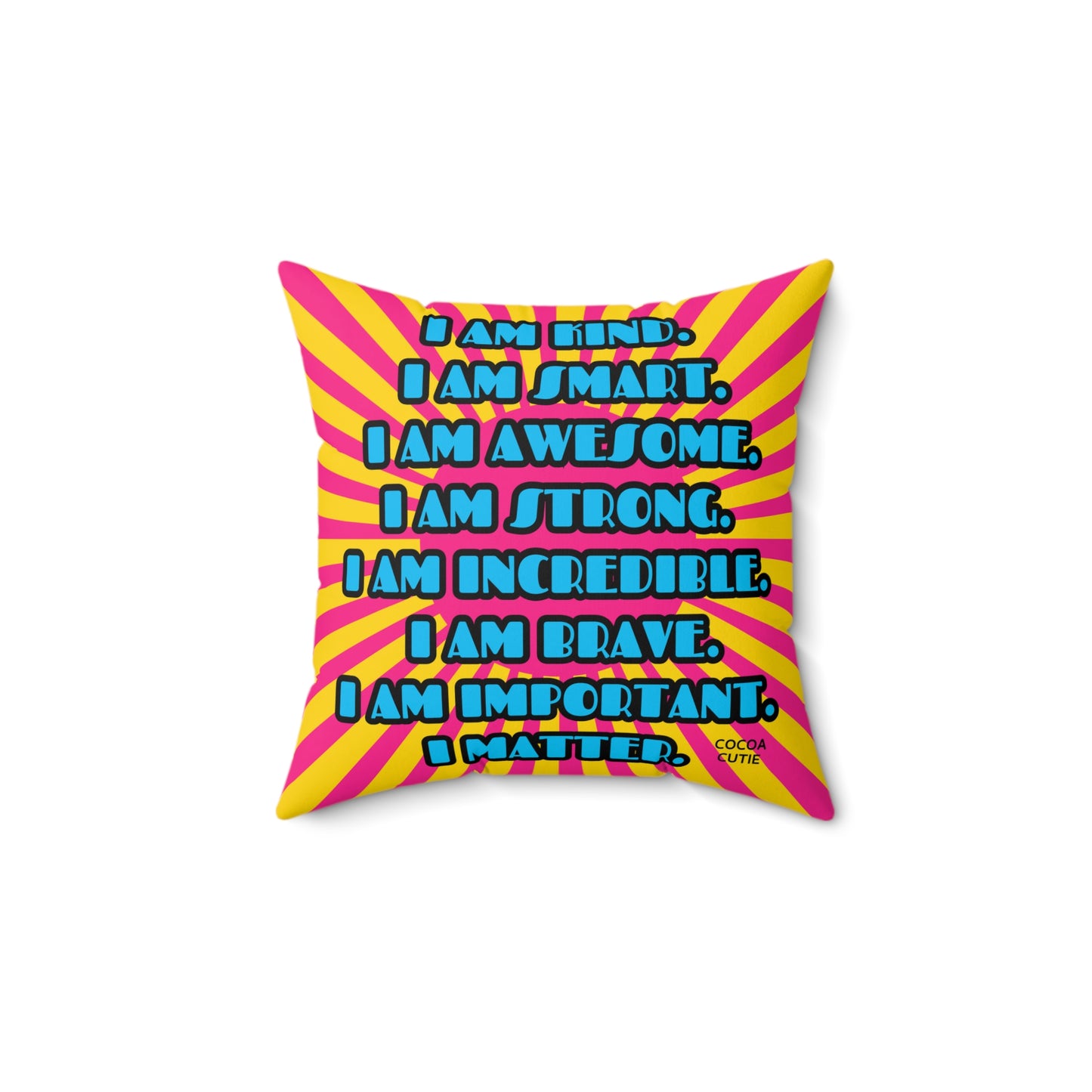 Cocoa Cutie Scientist Affirmation Pillow- Girl (PICK SKIN TONE)