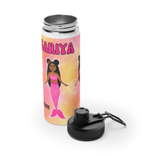Load image into Gallery viewer, Cocoa Cutie Pink Mermaid Stainless Steel Water Bottle (PICK YOUR SKIN TONE)
