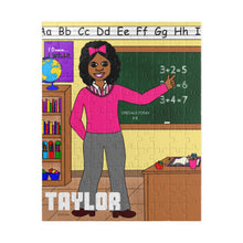 Load image into Gallery viewer, Cocoa Cutie Teacher Kid&#39;s Puzzle (Ages 6 and Up) -PICK SKIN TONE
