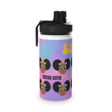 Load image into Gallery viewer, Cocoa Cutie Unicorn Magic Stainless Steel Water Bottle (PICK YOUR SKIN TONE)
