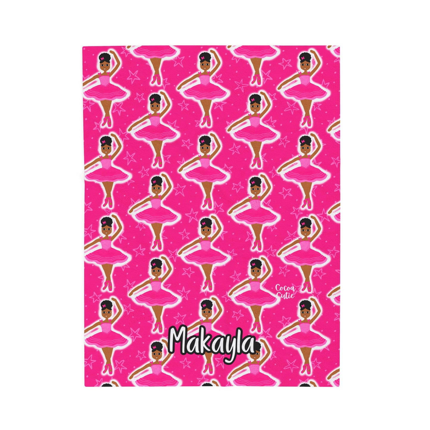 Cocoa Cutie Pink Dancer Blanket (Three Sizes)