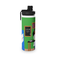 Load image into Gallery viewer, Cocoa Cutie Chemist/Scientist Stainless Steel Water Bottle (PICK YOUR SKIN TONE)
