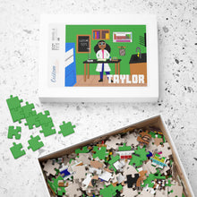 Load image into Gallery viewer, Cocoa Cutie Chemist Kid&#39;s Puzzle (Ages 6 and Up) -PICK SKIN TONE

