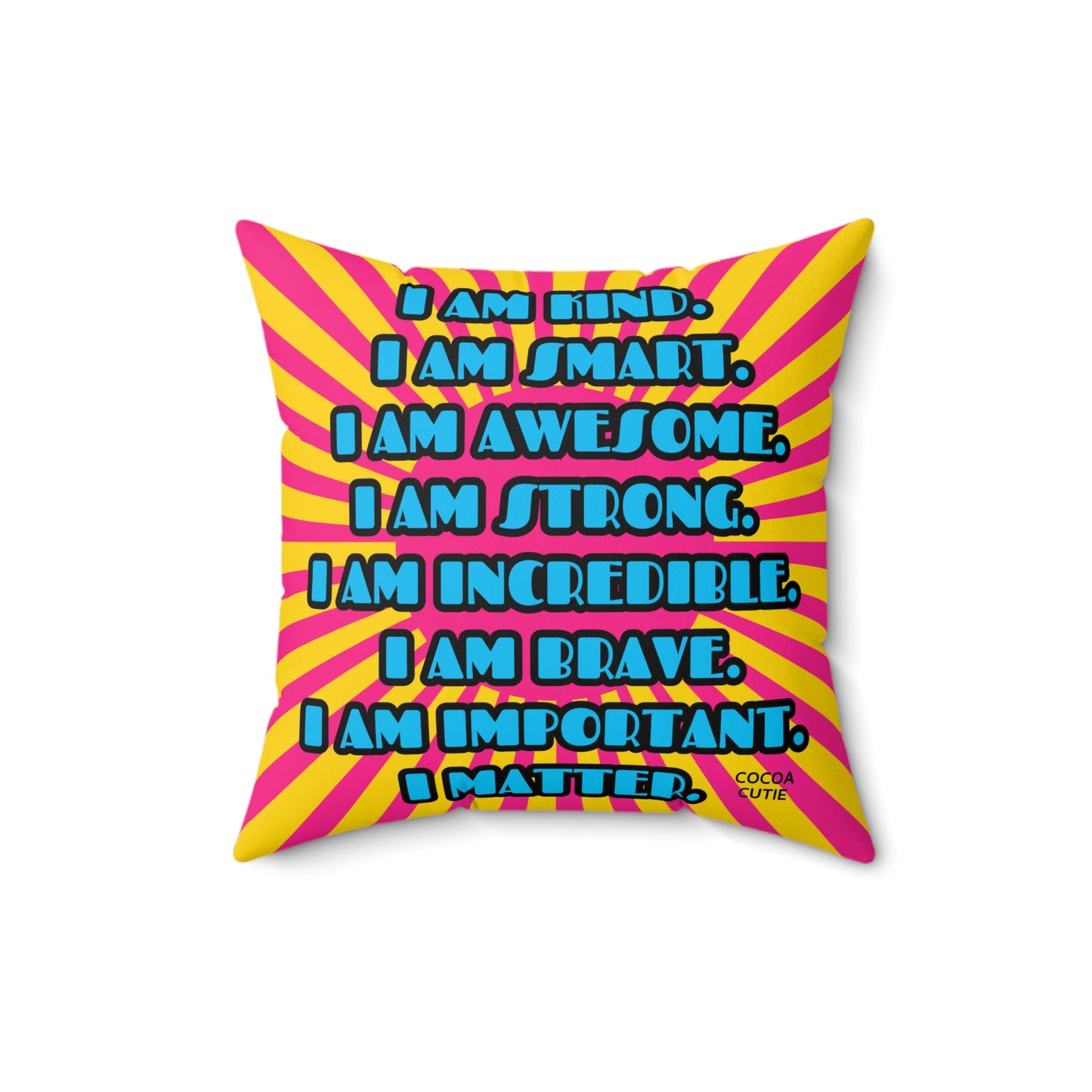 Cocoa Cutie Scientist Affirmation Pillow- Girl (PICK SKIN TONE)
