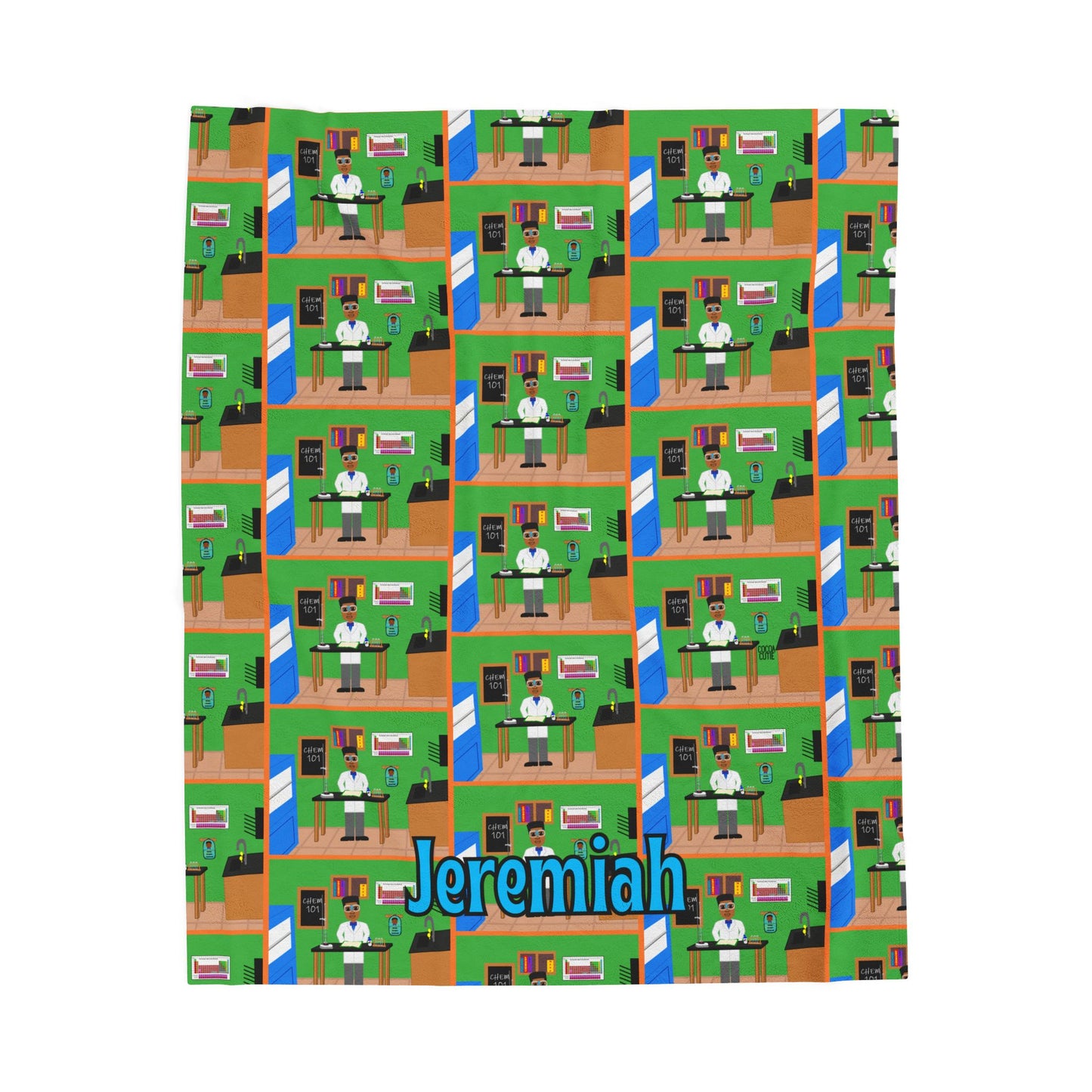 Cocoa Cutie Chemist Boy Blanket (Three Sizes)