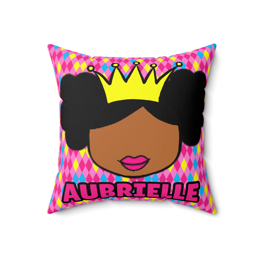 Cocoa Cutie Princess Vibes Affirmation Pillow- Girl (PICK SKIN TONE)