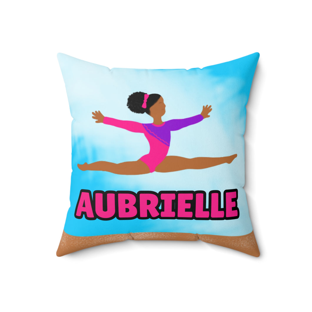 Cocoa Cutie Active Cutie Gymnast Affirmation Pillow- Girl (PICK SKIN TONE)