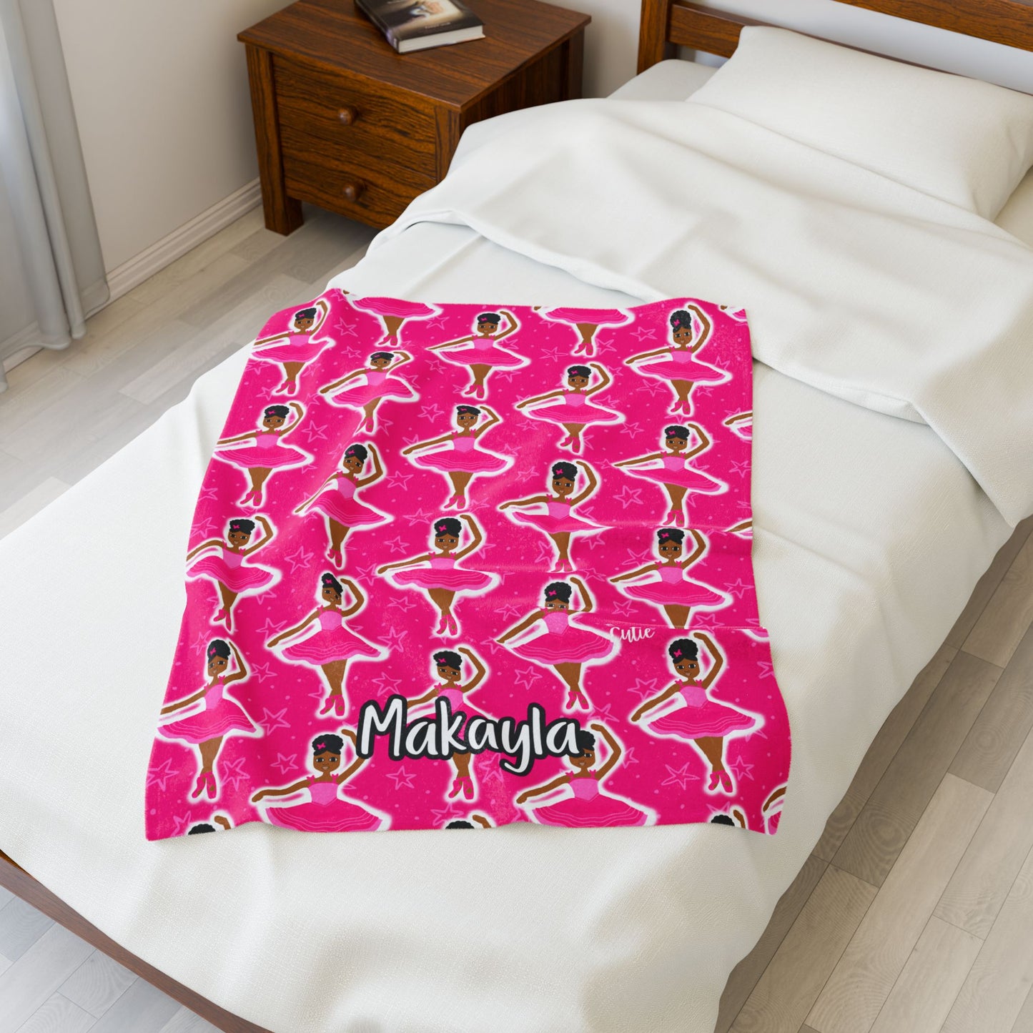 Cocoa Cutie Pink Dancer Blanket (Three Sizes)