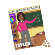 Load image into Gallery viewer, Cocoa Cutie Teacher Kid&#39;s Puzzle (Ages 6 and Up) -PICK SKIN TONE
