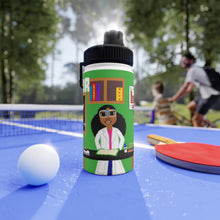 Load image into Gallery viewer, Cocoa Cutie Chemist/Scientist Stainless Steel Water Bottle (PICK YOUR SKIN TONE)
