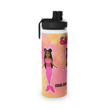 Load image into Gallery viewer, Cocoa Cutie Pink Mermaid Stainless Steel Water Bottle (PICK YOUR SKIN TONE)
