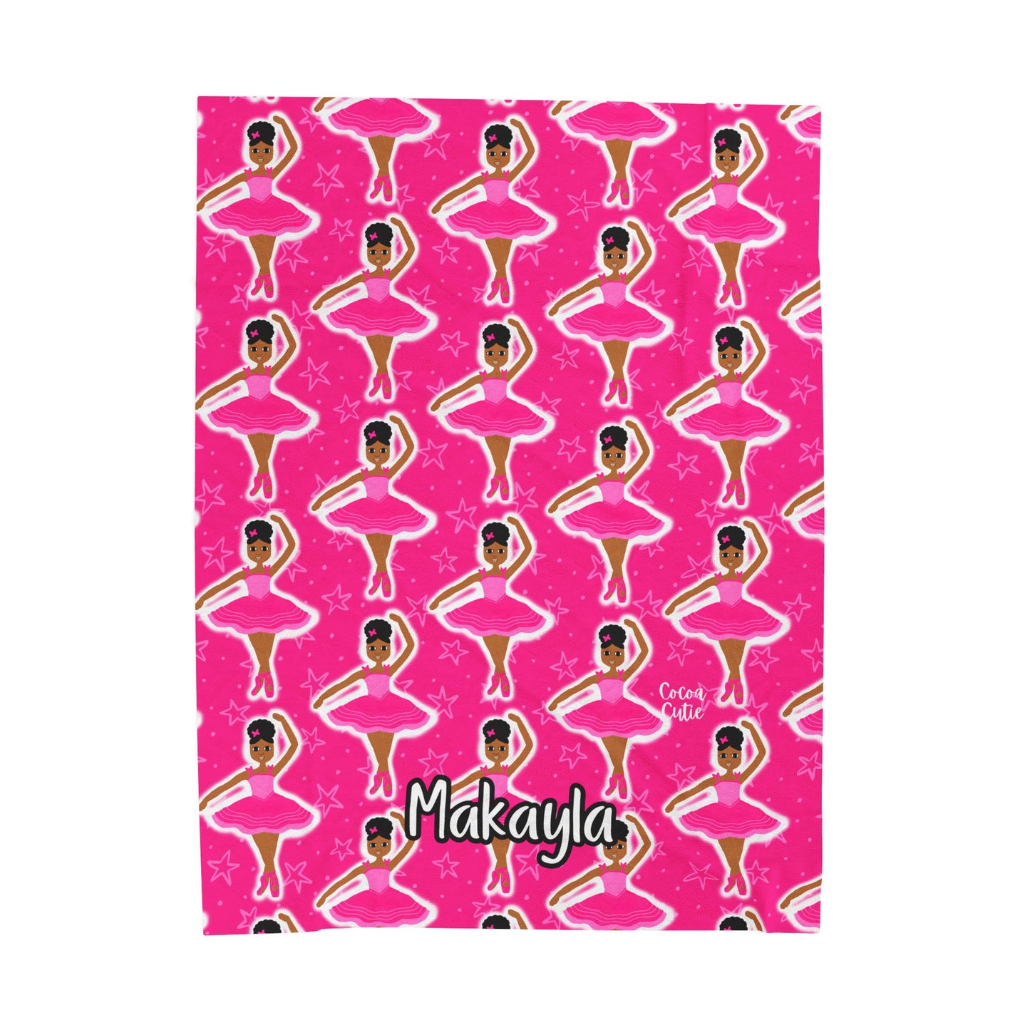 Cocoa Cutie Pink Dancer Blanket (Three Sizes)