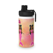 Load image into Gallery viewer, Cocoa Cutie Pink Mermaid Stainless Steel Water Bottle (PICK YOUR SKIN TONE)
