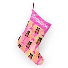 Load image into Gallery viewer, Cocoa Cutie Pink Mermaid Christmas Stockings (PICK SKIN TONE)

