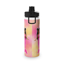Load image into Gallery viewer, Cocoa Cutie Pink Mermaid Stainless Steel Water Bottle (PICK YOUR SKIN TONE)
