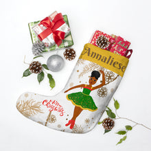Load image into Gallery viewer, Cocoa Cutie Christmas Ballerina Christmas Stockings

