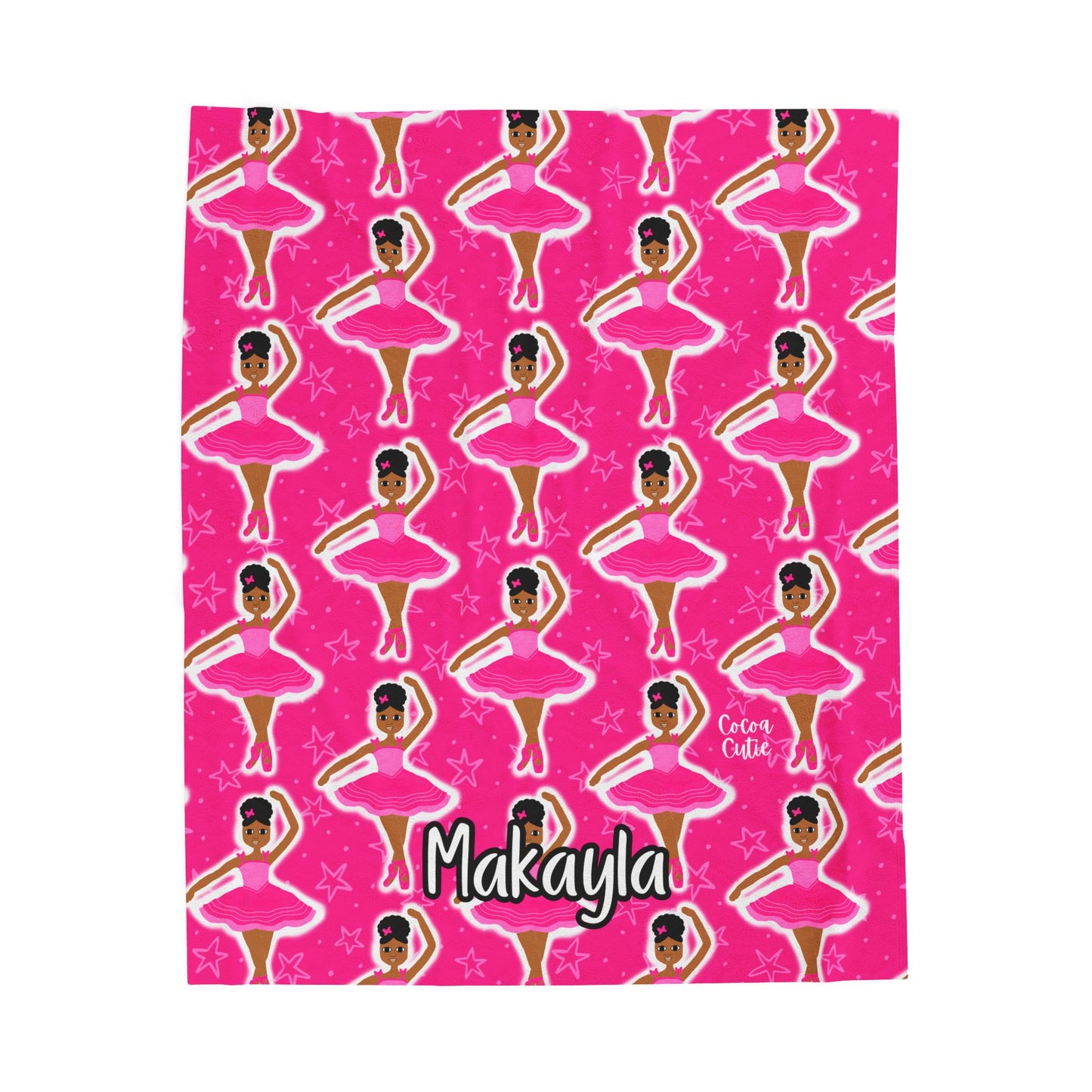 Cocoa Cutie Pink Dancer Blanket (Three Sizes)
