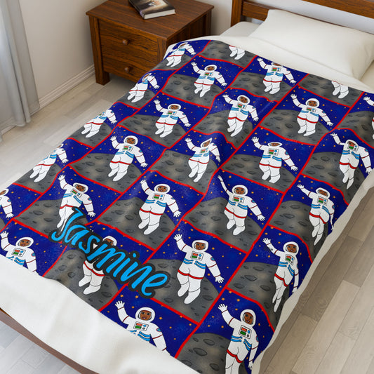Cocoa Cutie Astronaut Girl Blanket (Three Sizes)