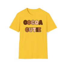 Load image into Gallery viewer, Cocoa Cutie Melanin Unisex Softstyle T-Shirt- ADULT (Mulitiple Colors)
