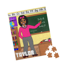 Load image into Gallery viewer, Cocoa Cutie Teacher Kid&#39;s Puzzle (Ages 6 and Up) -PICK SKIN TONE
