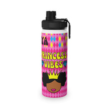 Load image into Gallery viewer, Cocoa Cutie Princess Vibes Stainless Steel Water Bottle (PICK YOUR SKIN TONE)
