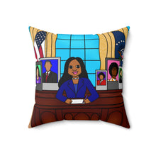 Load image into Gallery viewer, Cocoa Cutie President Affirmation Pillow- Girl (PICK SKIN TONE)
