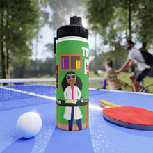 Load image into Gallery viewer, Cocoa Cutie Chemist/Scientist Stainless Steel Water Bottle (PICK YOUR SKIN TONE)
