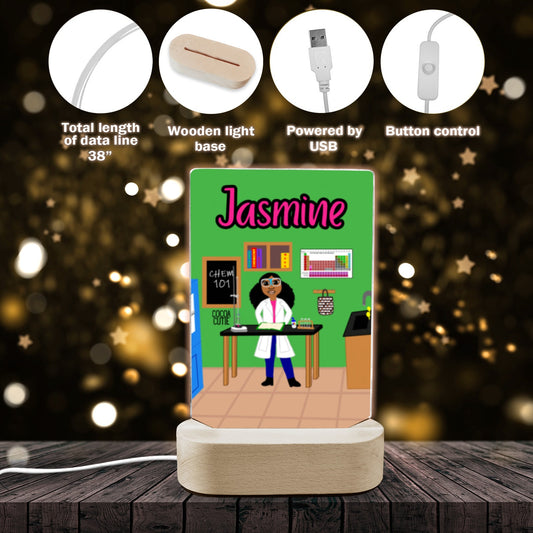 Cocoa Cutie Chemist Girl Display Night Light