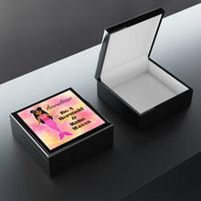 Load image into Gallery viewer, Cocoa Cutie Pink Mermaid Jewelry Box, Keepsake Box-Wood &amp; Ceramic Tile Top (PICK SKIN TONE)
