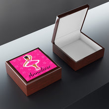 Load image into Gallery viewer, Cocoa Cutie Dancer Jewelry Box, Keepsake Box-Wood &amp; Ceramic Tile Top (PICK SKIN TONE)
