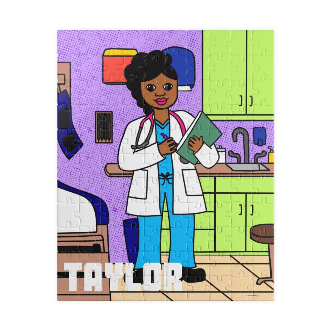 Doctor Cocoa Cutie Kid's Puzzle (Ages 6 and Up)-PICK YOUR SKIN TONE