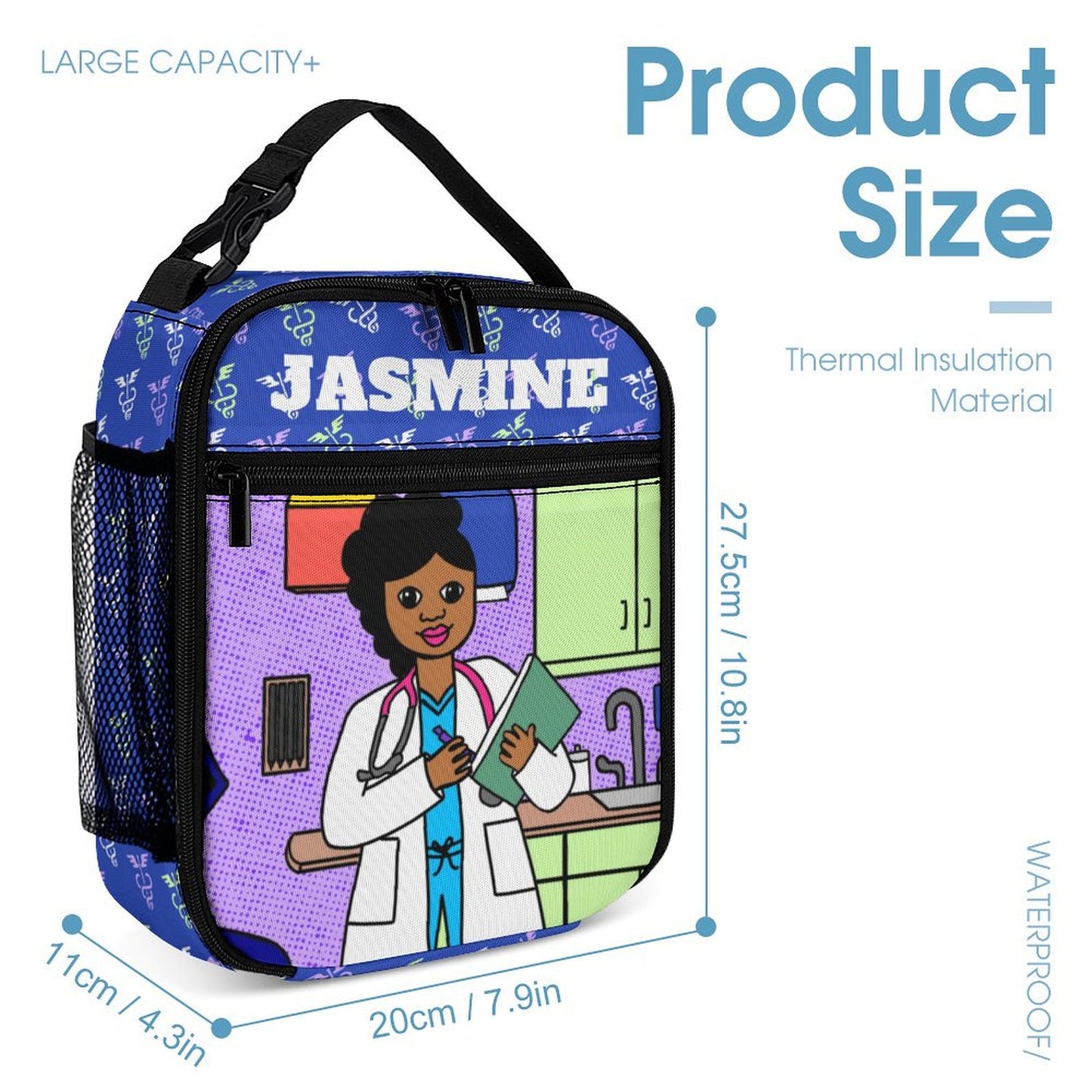 Cocoa Cutie Doctor Girl Three Piece Backpack Set
