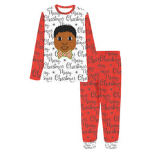 Load image into Gallery viewer, FAMILY MATCHING-Cocoa Cutie Christmas Bow Tie Boy Long Sleeve Pajamas-CAN BE PERSONALIZED
