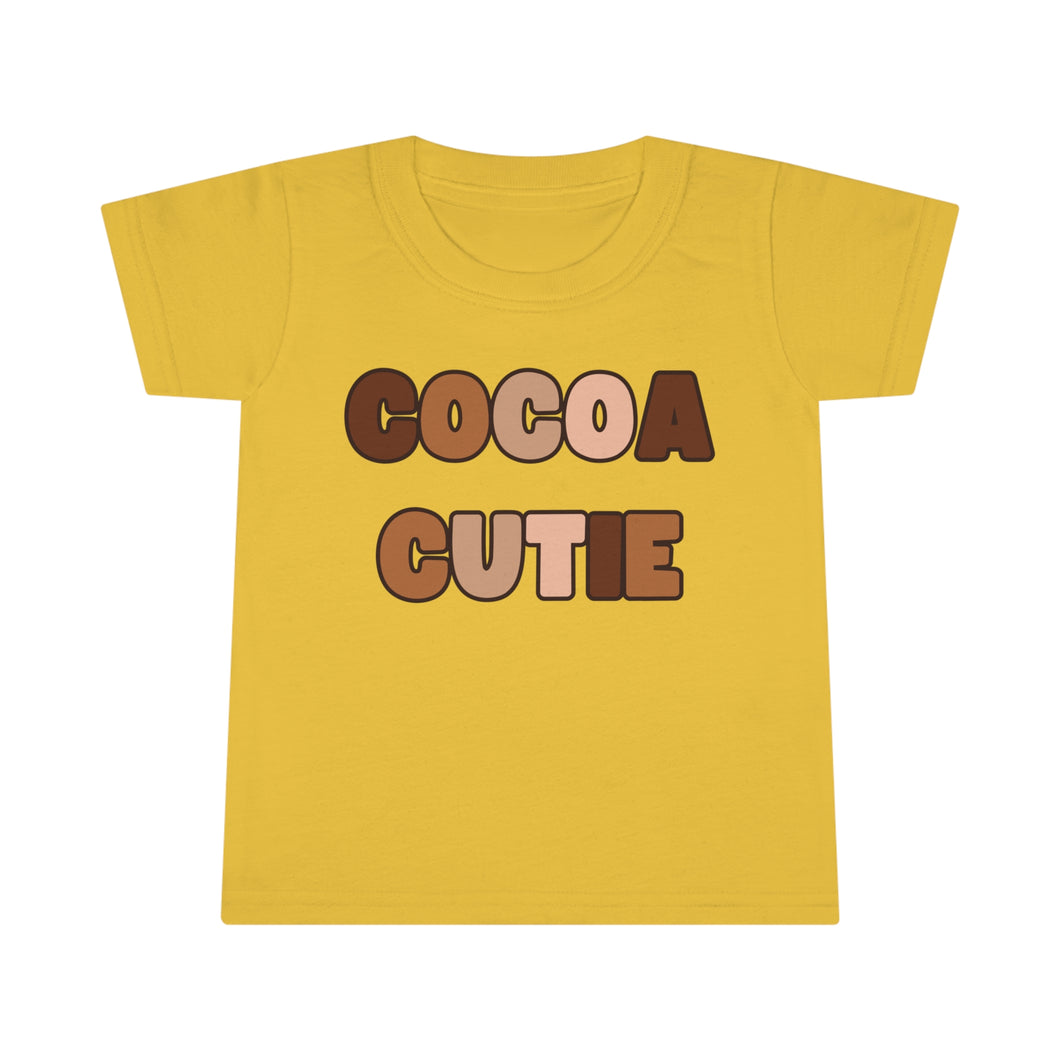 Cocoa Cutie Melanin Toddler T-shirt (Multiple Colors)