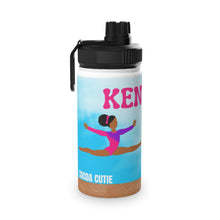 Load image into Gallery viewer, Cocoa Cutie Gymnast Stainless Steel Water Bottle (PICK YOUR SKIN TONE)
