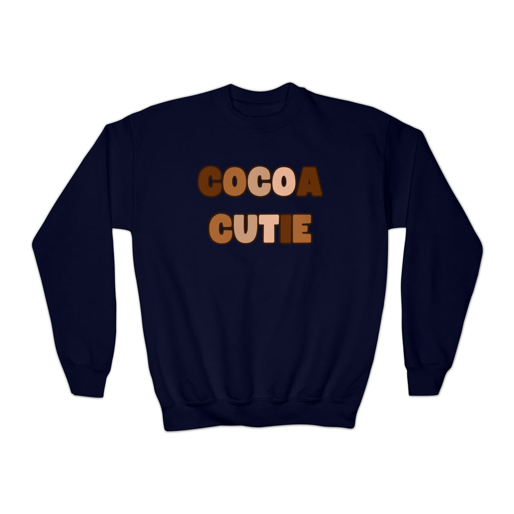 Cocoa Cutie Melanin Youth Sweatshirt (Multiple Colors)